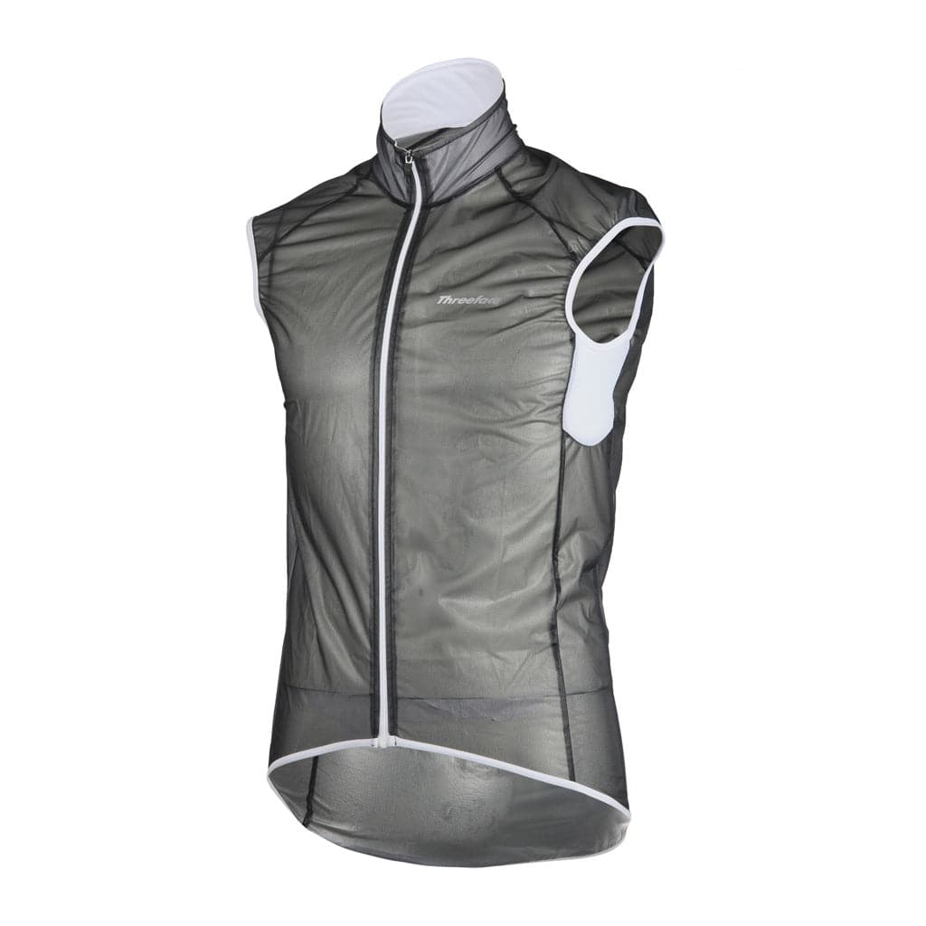 Gilet antivento in nylon Nero Giacca Threeface S 