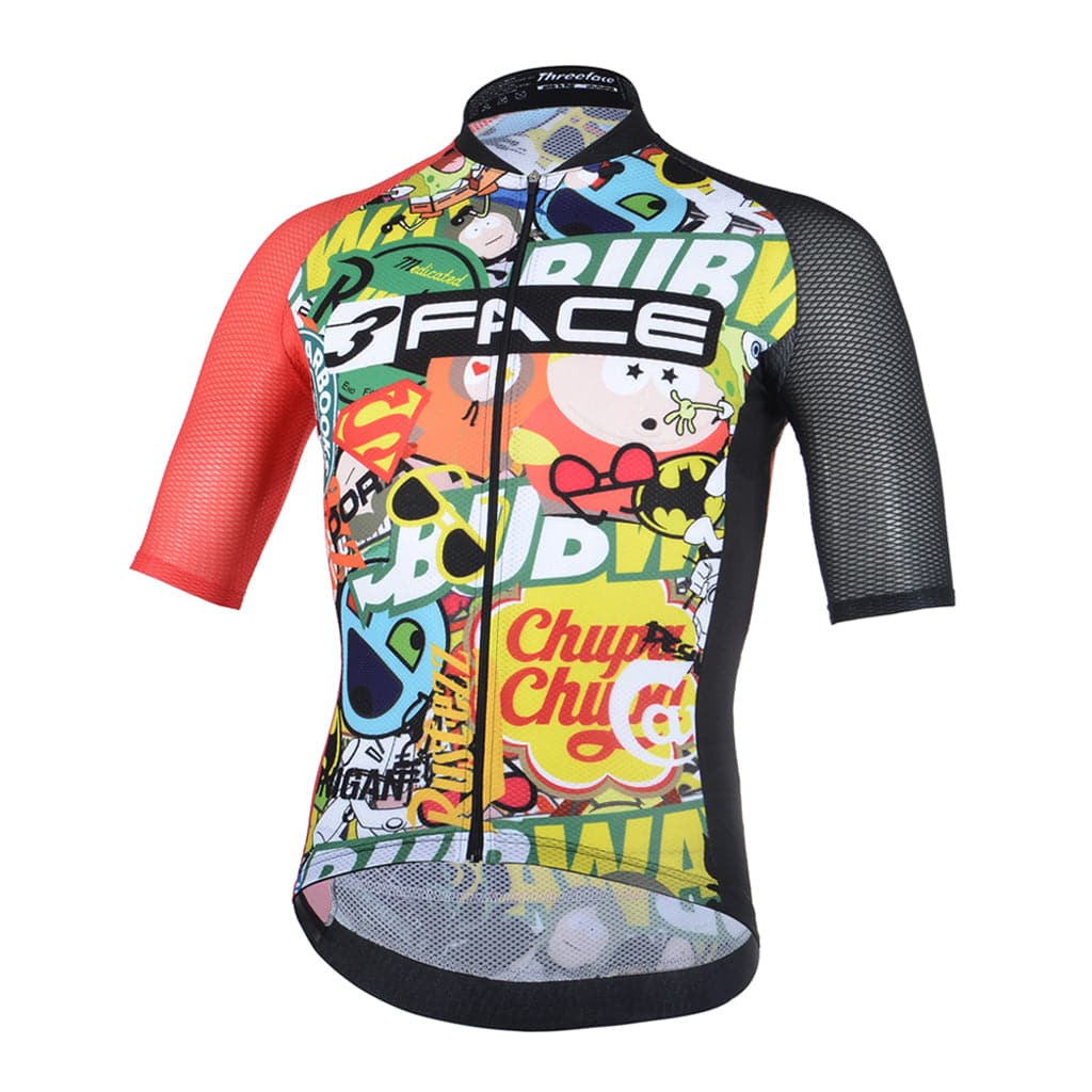 Maglia manica corta Cartoon - LIMITED EDITION Magliette da ciclista Threeface S 