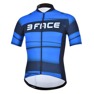 Maglia manica corta Spicy Magliette da ciclista Threeface S blue 